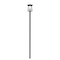 Z-Lite Rainer 4 Light Outdoor Post Mounted Fixture, 13.5in. W x 142.25in. H, Black 5015PHBR-5009P120-BK - alternate 2